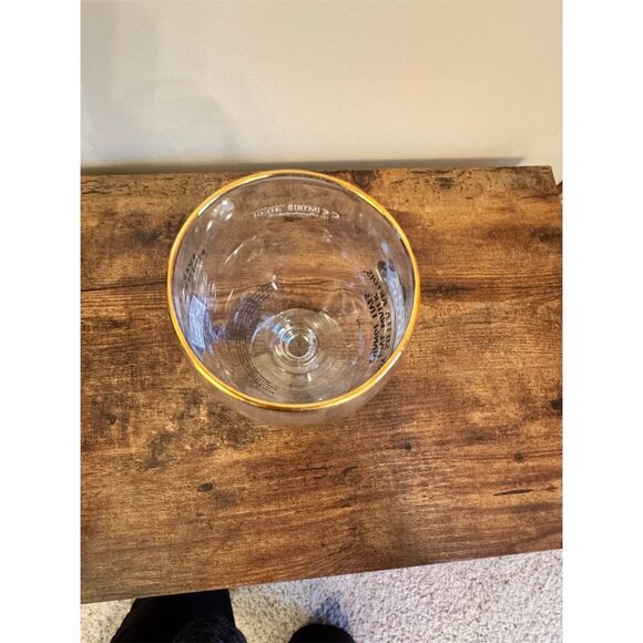 Stella Artois Limited Edition Chalice Glass 40cl Blue Gold Rim - Picture 6 of 7